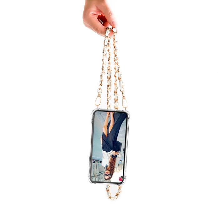 Boom of Sweden - BOOM iPhone 14 Pro Max skal med mobilhalsband - Chain White