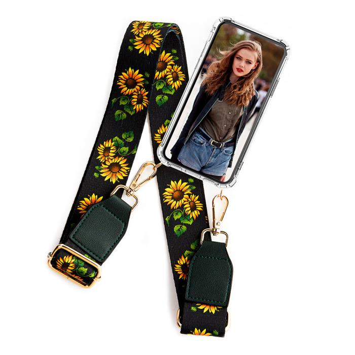 Boom of Sweden - Boom iPhone 13 Pro skal med mobilhalsband- Belt Sunflower