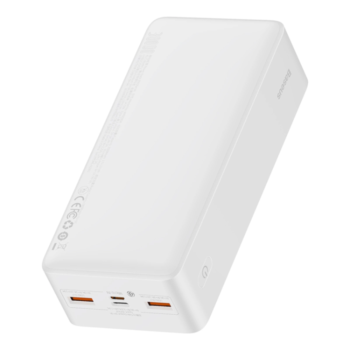 BASEUS - Baseus Powerbank 30000 mAh 20W Bipow + Micro-USB Kabel - Vit