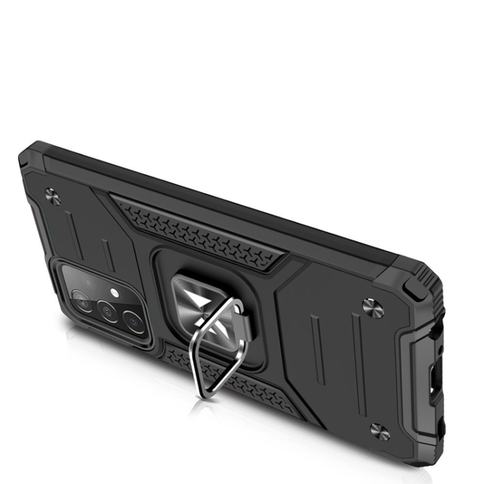 UTGATT - Wozinsky Galaxy A52s 5G/A52 5G/A52 4G Skal Ringhållare Armor - Svart