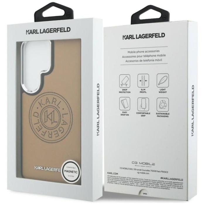 KARL LAGERFELD - Karl Lagerfeld Mobilskal För Galaxy S26 Ultra MagSafe Perforated KL - Brun