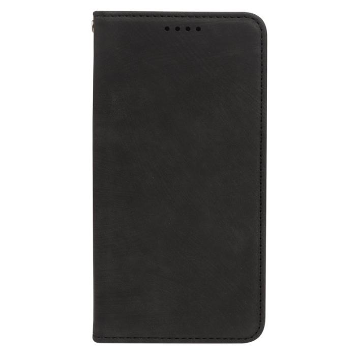OEM - Samsung Galaxy A37 Fodral Äkta Läder Magnetiskt Skydd - Svart