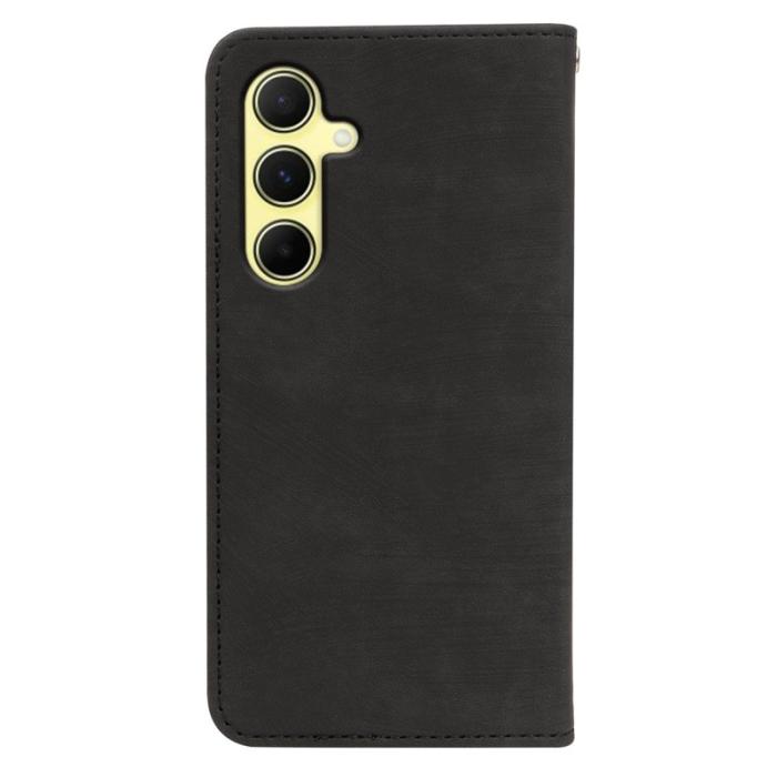 OEM - Samsung Galaxy A37 Fodral Äkta Läder Magnetiskt Skydd - Svart