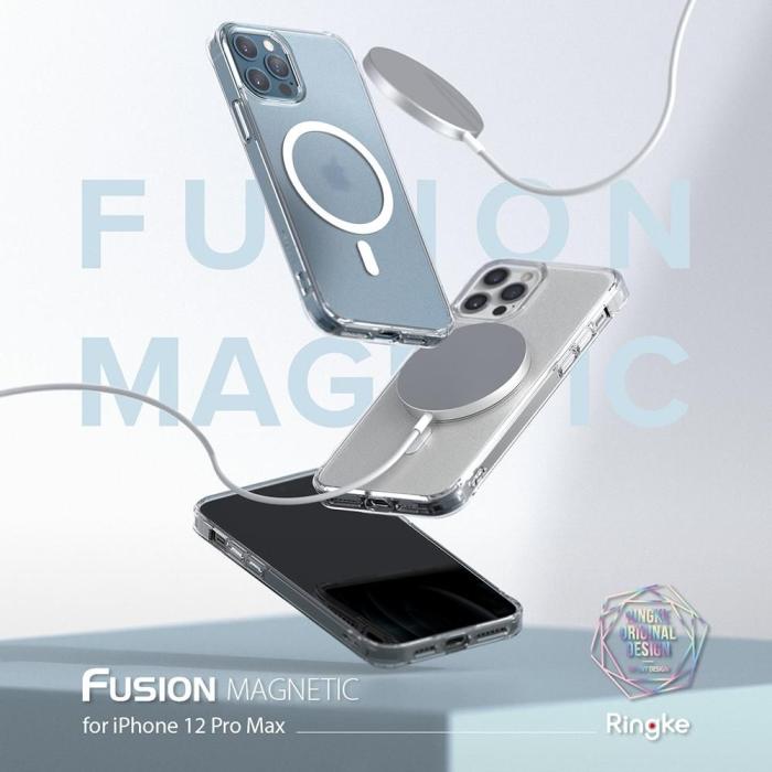UTGATT5 - Ringke Fusion Magnetic Magsafe Skal iPhone 12 Pro Max - Matte Clear