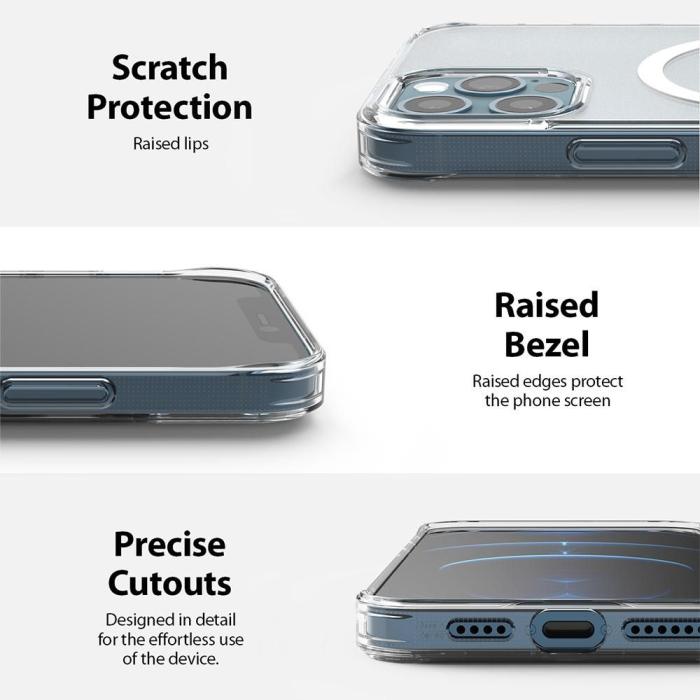 UTGATT5 - Ringke Fusion Magnetic Magsafe Skal iPhone 12 Pro Max - Matte Clear