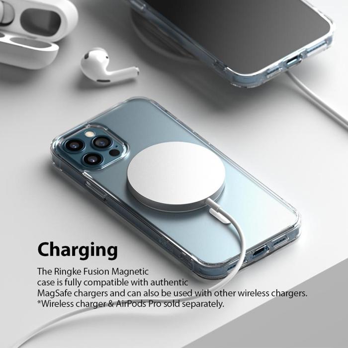 UTGATT5 - Ringke Fusion Magnetic Magsafe Skal iPhone 12 Pro Max - Matte Clear