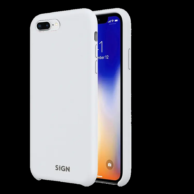 SiGN iPhone 7/8 Plus Skal Liquid Silicone - Vit | 2353 | AlltMobil