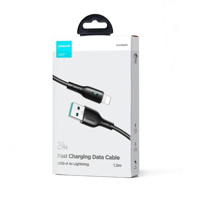 Joyroom - Joyroom USB-A till Lightning kabel 2m - Svart