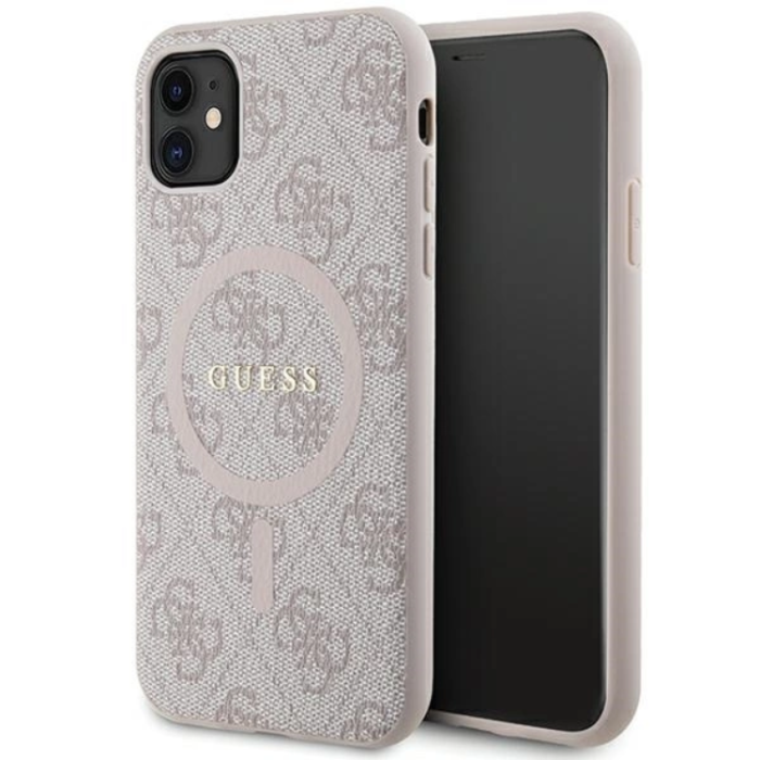 Guess - Guess iPhone 11/XR Mobilskal Magsafe Collection - Rosa