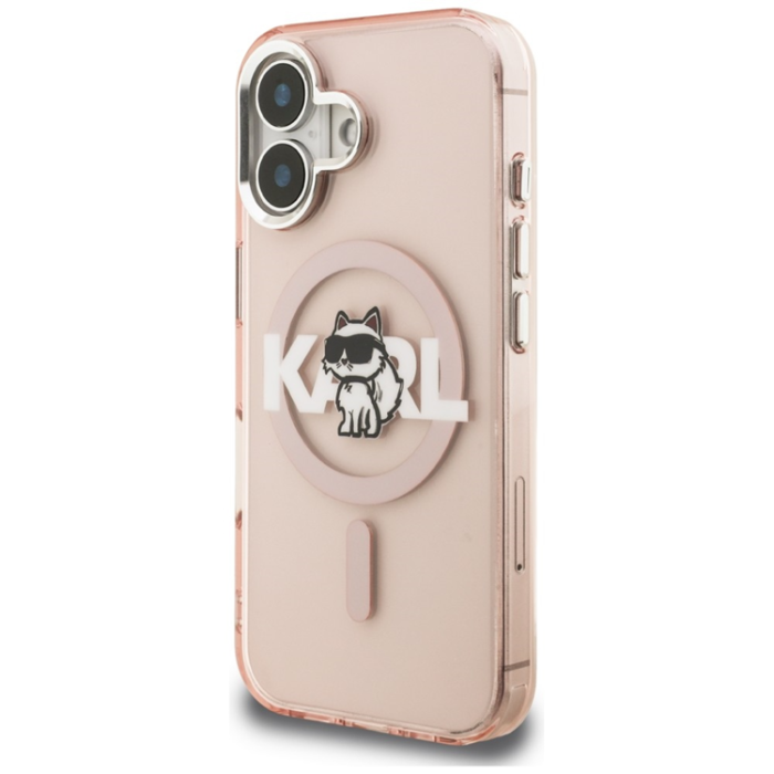 KARL LAGERFELD - KARL LAGERFELD Mobilskal För iPhone 16 MagSafe IML Choupette Sketch