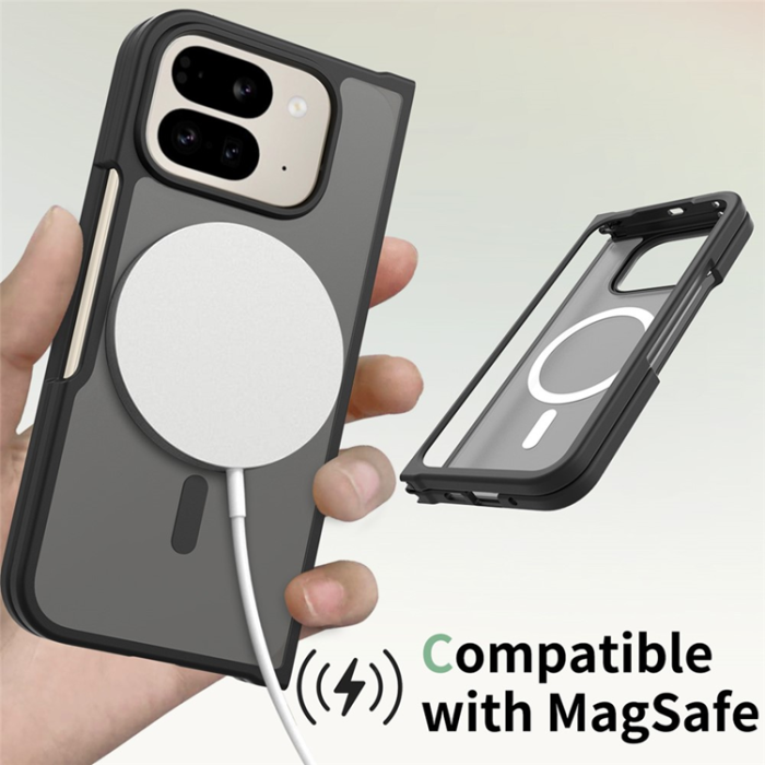 A-One Brand - Google Pixel 10 Pro Fold Mobilskal MagSafe Skin Touch - Svart