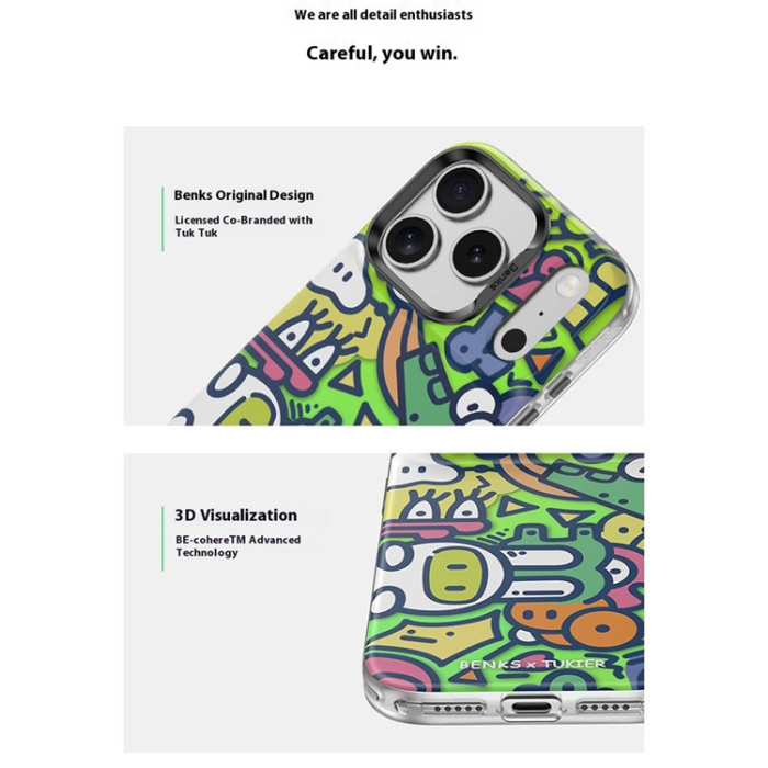 Benks - BENKS iPhone 17 Pro Max Mobilskal MagSafe Cartoon Pattern