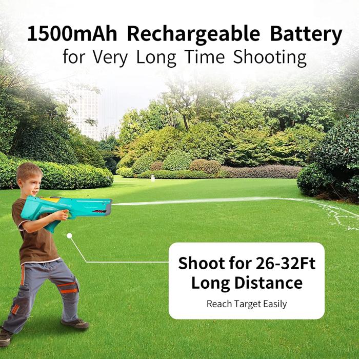 A-One Brand - 1500mah Kraftfulla Shark elektriska vattenpistoler - Röd