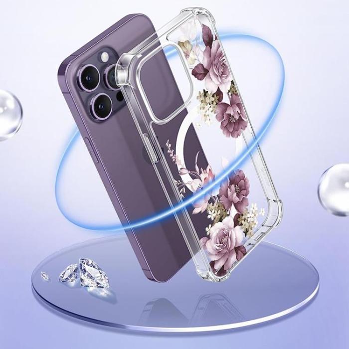 UTGATT - Tech-Protect iPhone 12/12 Pro Mobilskal Magsafe Magmood - Spring Floral