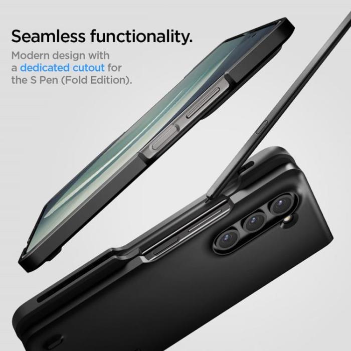 UTGATT - Spigen Galaxy Z Fold 5 Mobilskal Thin Fit Pen - Svart