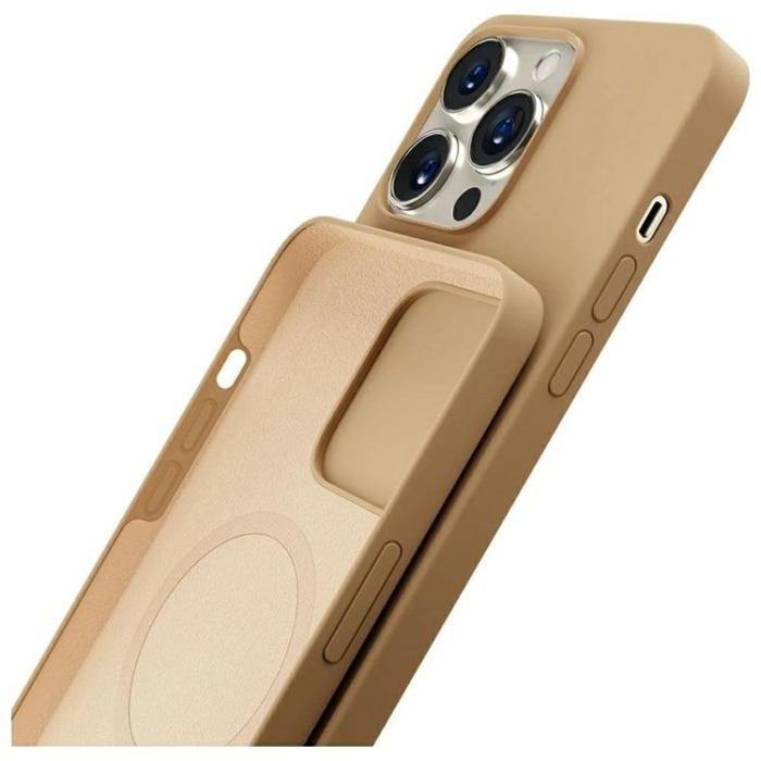 3MK - 3MK iPhone 15 Pro Mobilskal MagSafe Hardy - Mörk guld