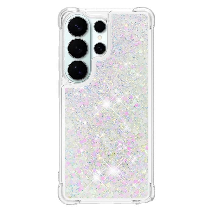 DIERFENG - Mobilskal till SAMSUNG Galaxy S26 Ultra TPU Glittrande Stötsäker Laser / Hjärtan