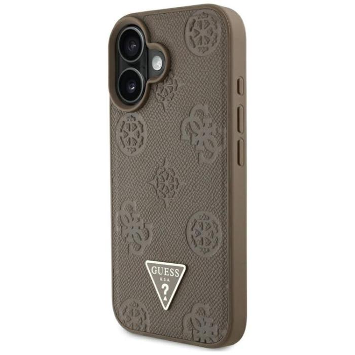 Guess - Guess iPhone 16 Mobilskal MagSafe Hot Stamp Peony Triangle