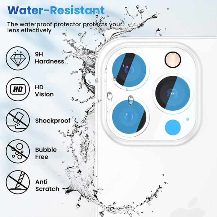OEM - [2-PACK] Skärmskydd iPhone 14 Pro Kameralinsskydd i Härdat glas Clear