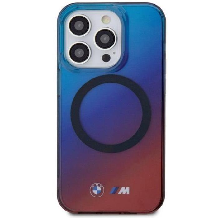 BMW - BMW iPhone 15 Pro Mobilskal Magsafe Gradient - Röd/Blå