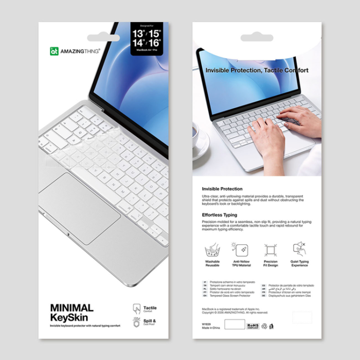 AmazingThing - Amazingthing Tangentbord Skydd För Macbook Neo 13 - Clear