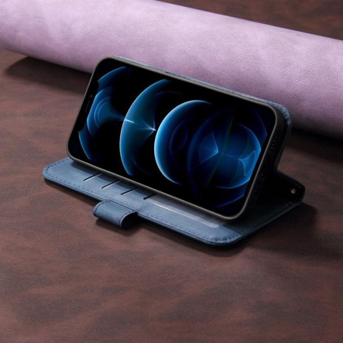 OEM - Samsung Galaxy A57 Plånboksfodral Konstläder Stöd med Rem - Blå