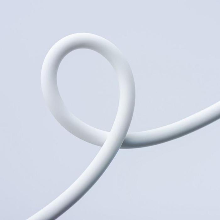 Forcell - FORCELL USB-A till USB-C 66W Kabel 3A 1m QC4.0 Silikon C342 - Vit