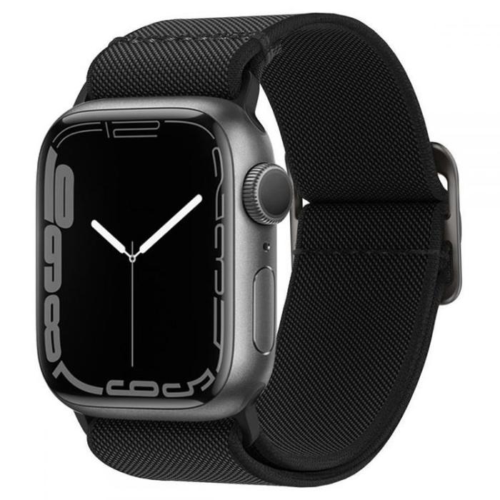 Spigen - Spigen Fit Lite Armband Apple Watch 4/5/6/7/8/SE/Ultra (42/44/45/49 mm) - Svart