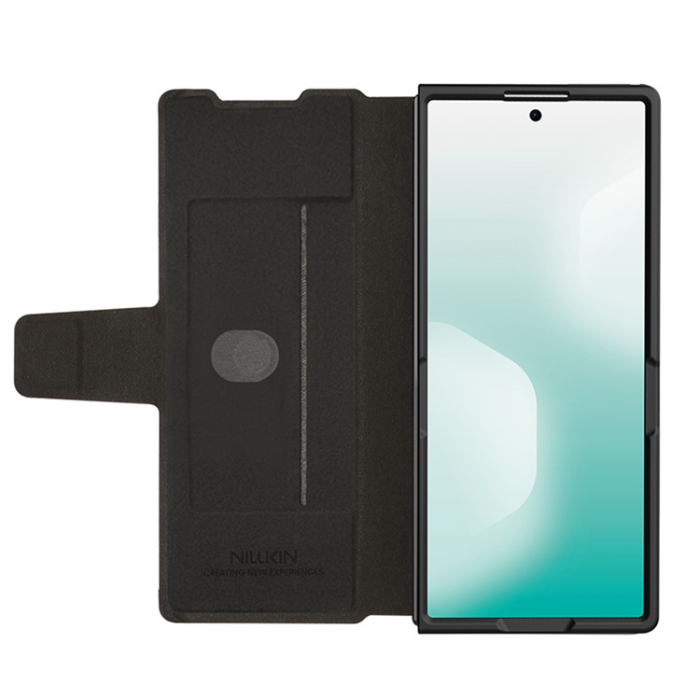 Nillkin - Nillkin Galaxy Z Fold 7 Plånboksfodral Kickstand - Brun