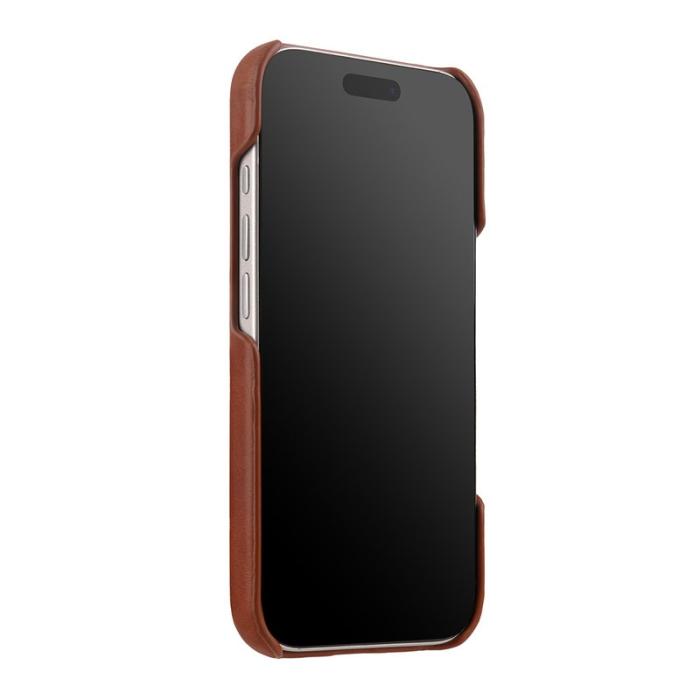Melkco - MELKCO Mobilskal till iPhone 17 Pro Max i äkta läder och PC - Brun