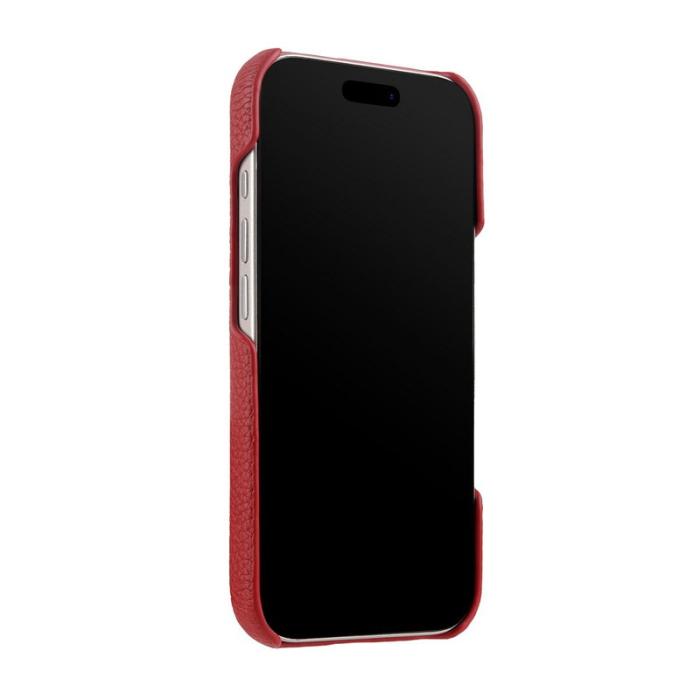 Melkco - MELKCO Mobilskal till iPhone 17 Pro Max Äkta Läder PC Röd