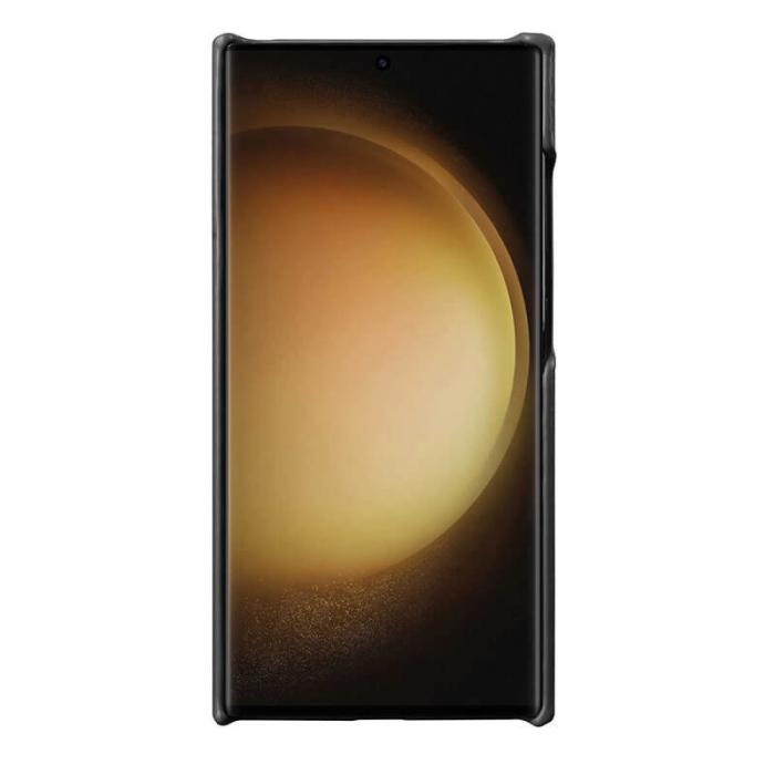 Melkco - MELKCO Mobilskal till Samsung Galaxy S24 Ultra Äkta Läder + PC Svart