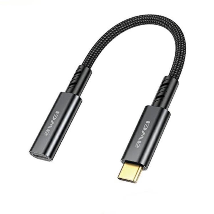 Awei USB-C Till USB-C Adapter CL-216T - Svart | 505295 | AlltMobil