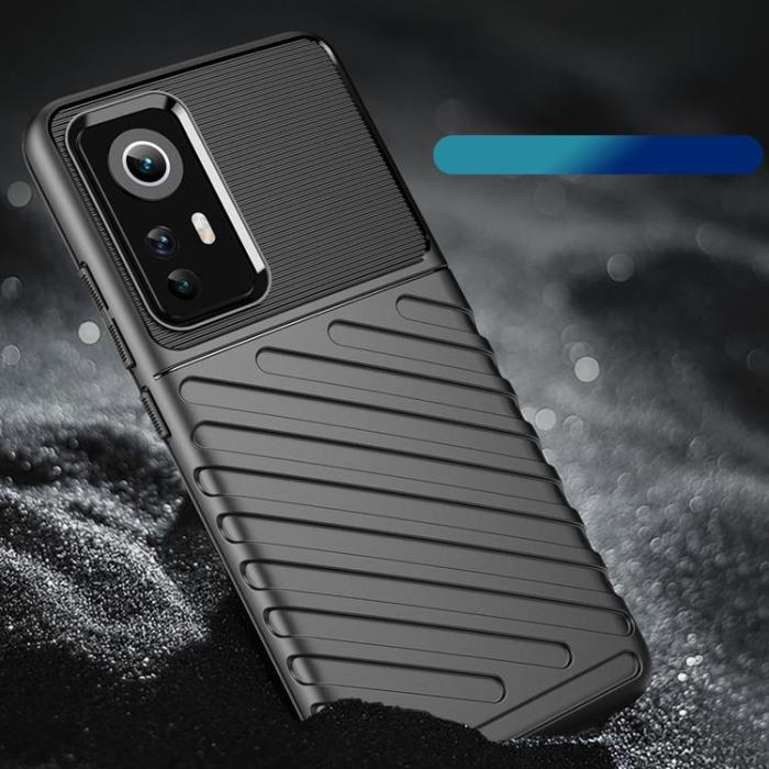 OEM - Xiaomi 12/12X Skal Thunder Flexible Armored - Svart