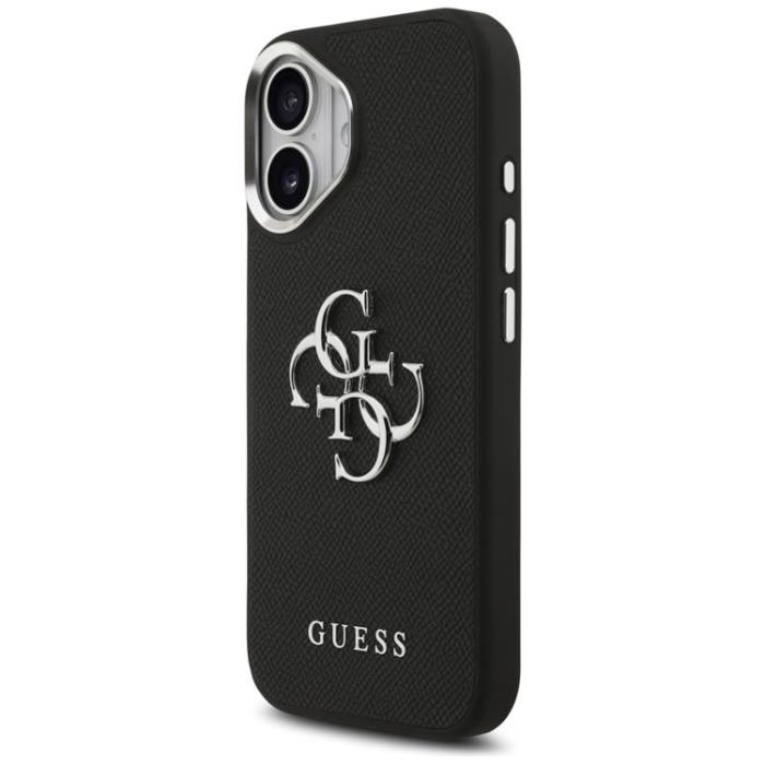 Guess - Guess iPhone 17 Mobilskal Grained Big 4G Classic Logo - Svart