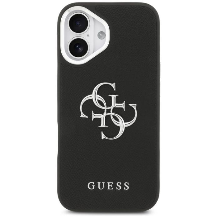 Guess - Guess iPhone 17 Mobilskal Grained Big 4G Classic Logo - Svart