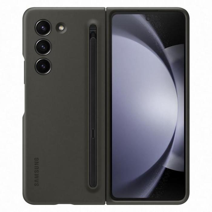 Samsung - Samsung Galaxy Z Fold 5 Mobilskal Silikon med Stylus - Svart