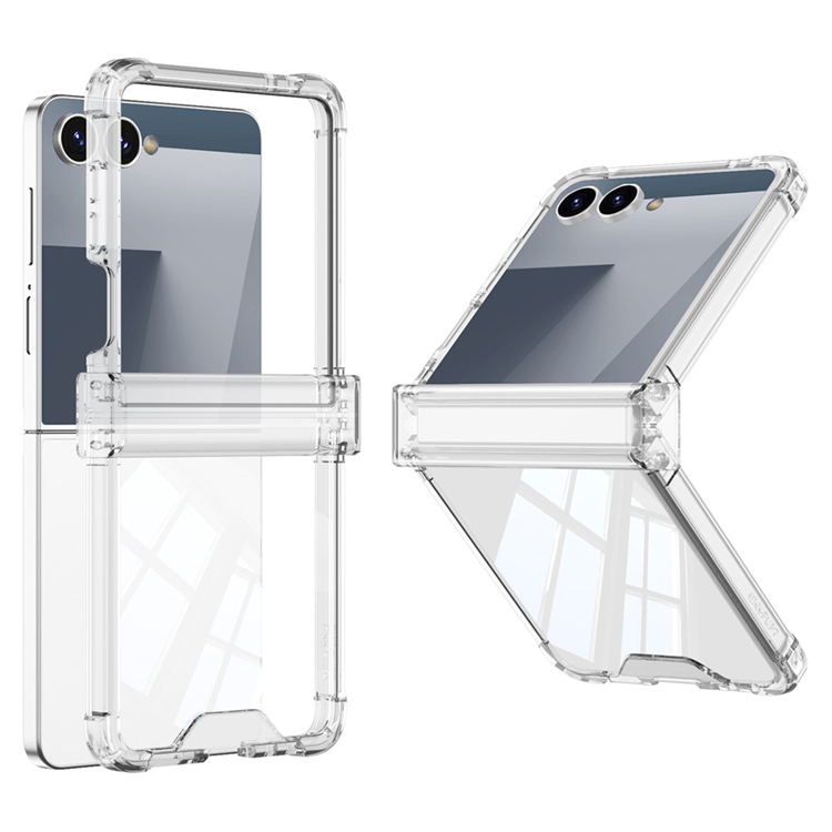 GKK Galaxy Z Flip 7 Mobilskal Airbag Hinge Shockproof - Clear | 2353 | AlltMobil