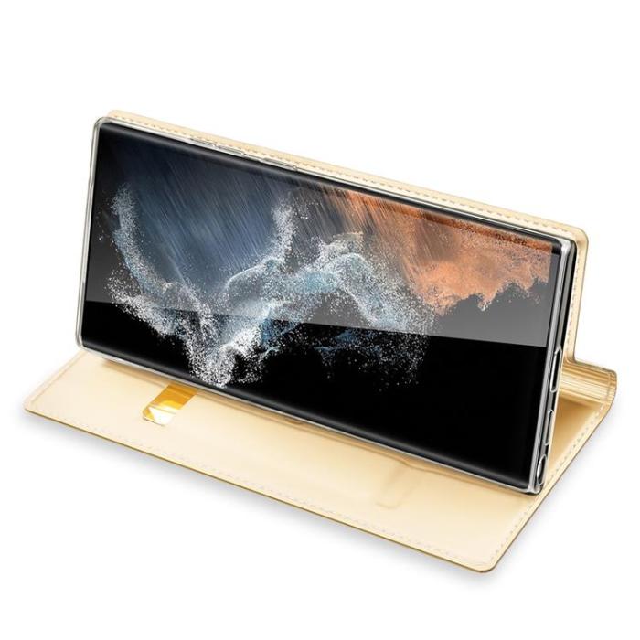 Dux Ducis - Dux Ducis Galaxy S23 Ultra Plånboksfodral Skin Series - Guld