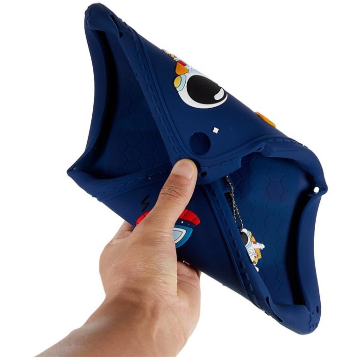 A-One Brand - Galaxy Tab A8 10.5 (2021) Skal Cartoon Silikon Kickstand - Blå