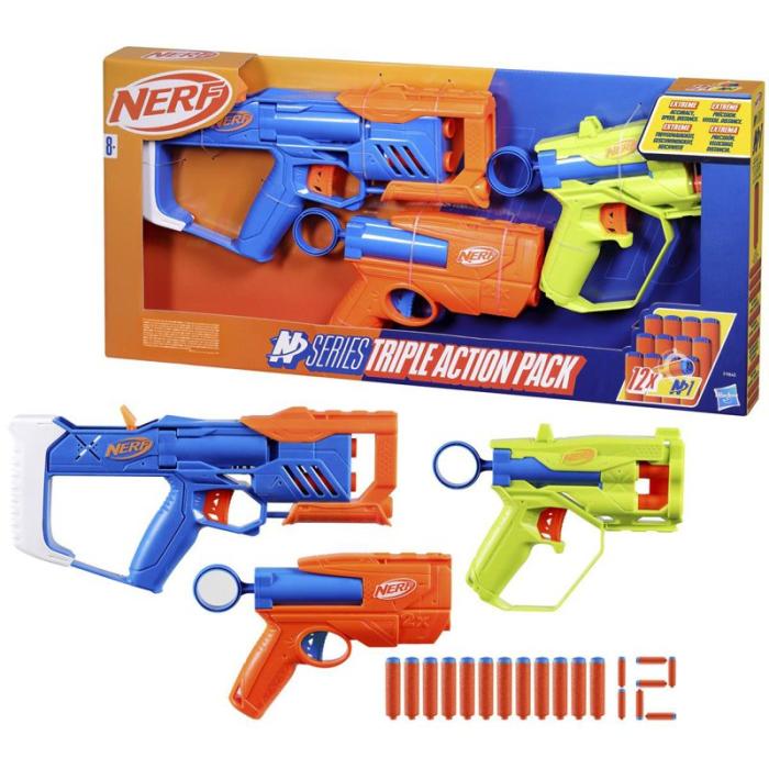 NERF - NERF N-Series Triple Action Pack
