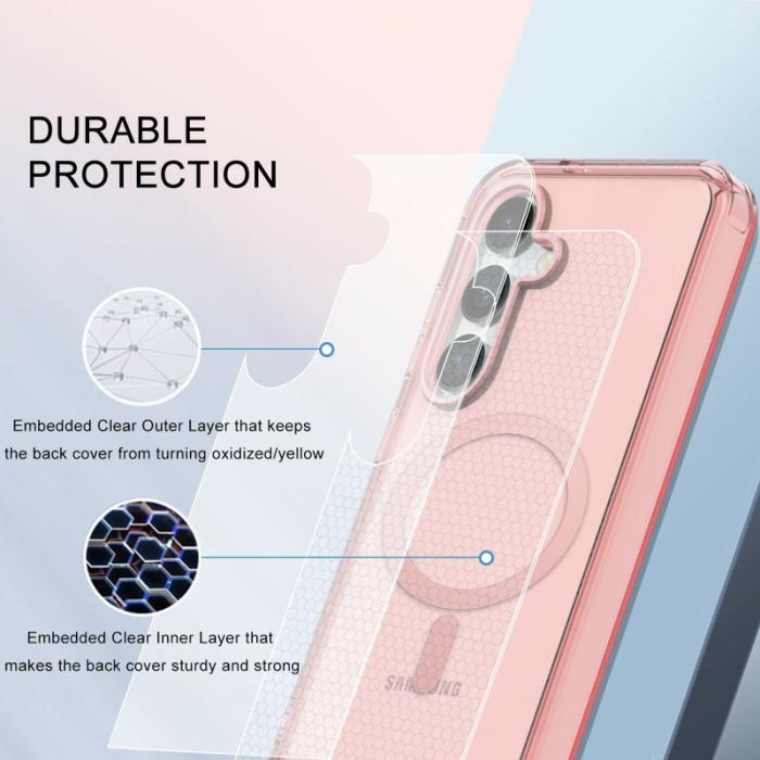 OEM - Mobilskal för Samsung Galaxy S26 Magnetiskt PC + TPU - Rosa
