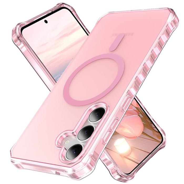 OEM - Mobilskal för Samsung Galaxy S26 Magnetiskt PC + TPU - Rosa