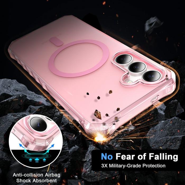 OEM - Mobilskal för Samsung Galaxy S26 Magnetiskt PC + TPU - Rosa