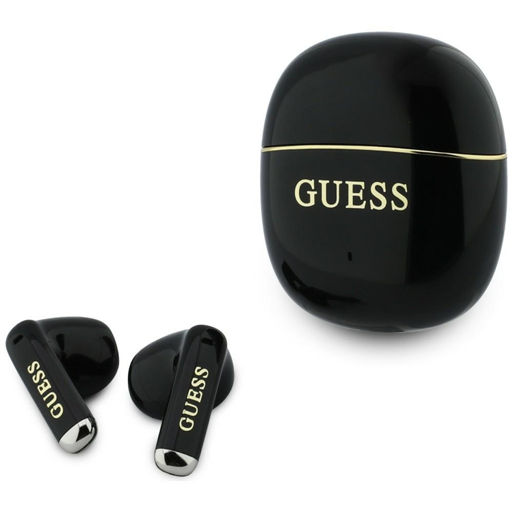 Guess TWS In-Ear Hörlurar Glossy Gold Line Classic - Svart