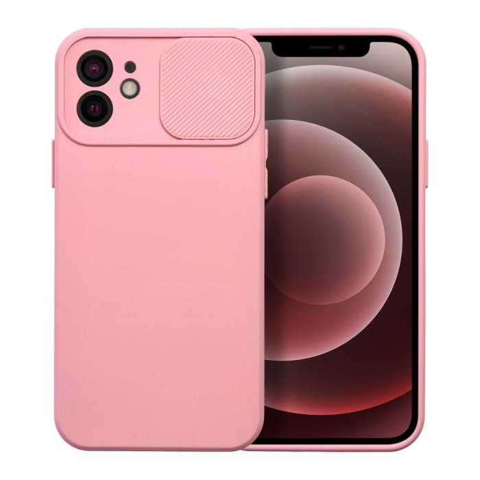 OEM - SLIDE skal för iPhone 12 i ljusrosa