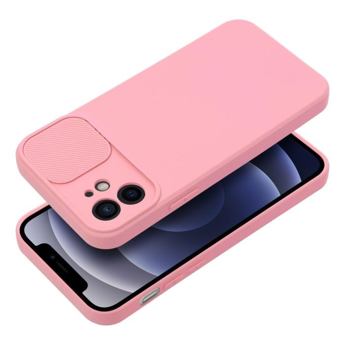 OEM - SLIDE skal för iPhone 12 i ljusrosa