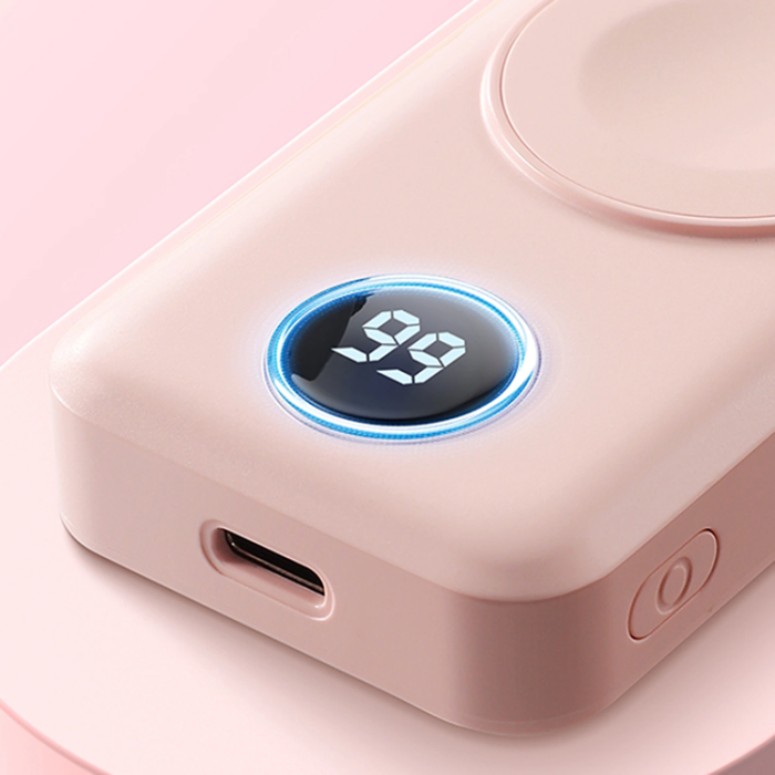 Joyroom - Joyroom Powerbank Trådlös 2000mAh 3W För Apple Watch - Rosa