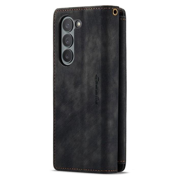 Caseme - CASEME Galaxy Z Fold 5 Plånboksfodral C30 Zipper - Svart