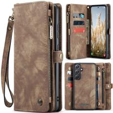Caseme - CASEME 008 Mobilskal till Samsung Galaxy A36 5G Konstl&auml;der Brun